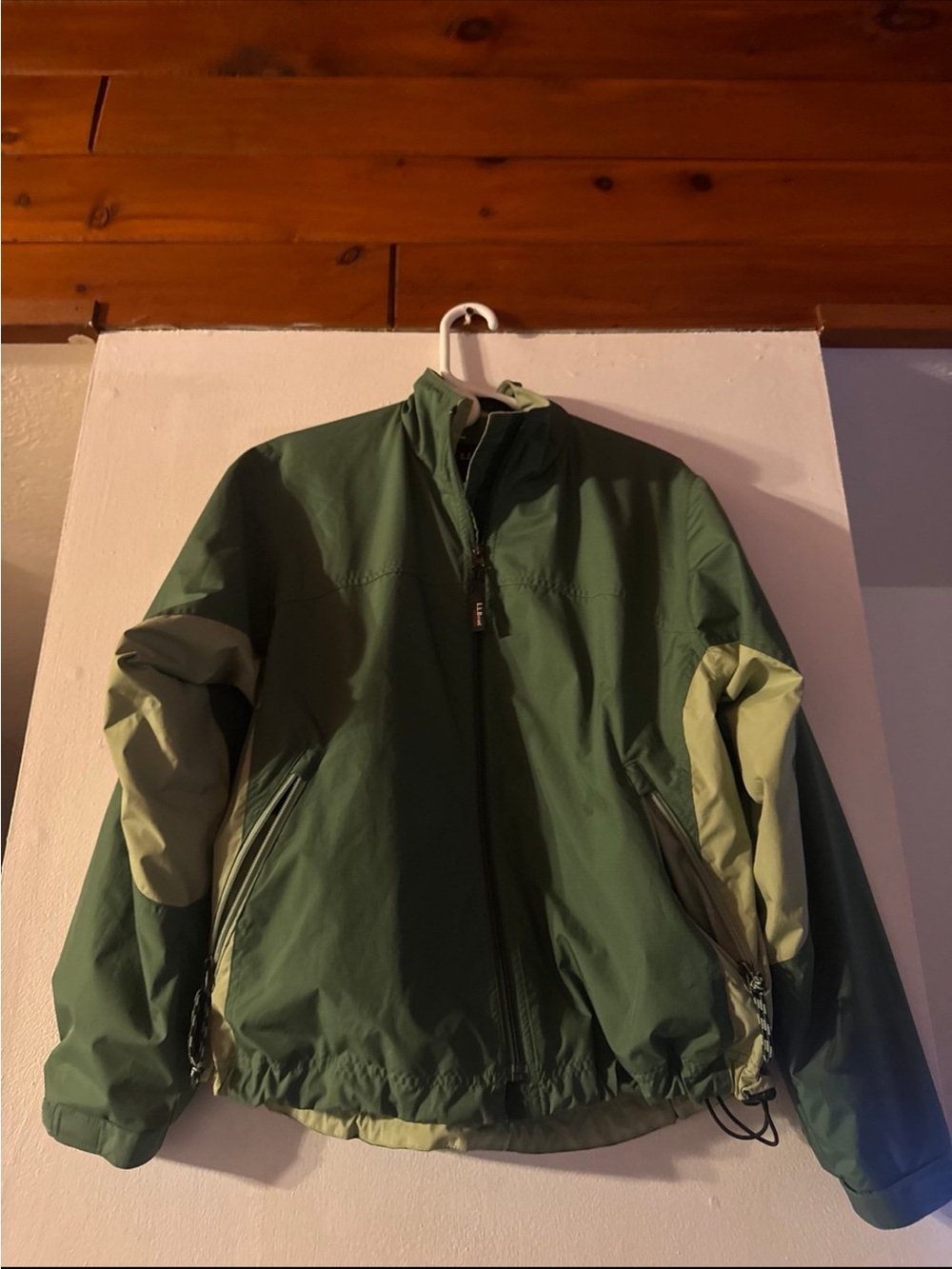 L.L. Bean Two-Tone Green Windbreaker Jacket